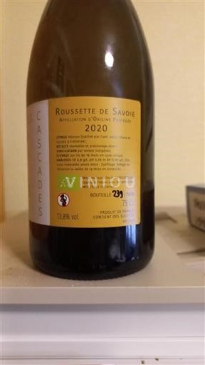 Savoie och Bugey Roussette de Savoie Les Cascades 2020