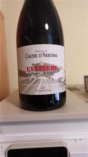 Vin Rouge sec L'Extreme Domaine Causse Arboras 2020 France Languedoc Terrasses-du-larzac AOC
