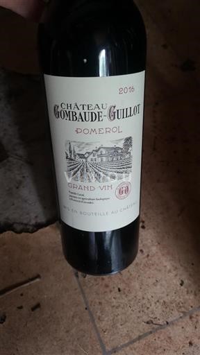Bordeaux Pomerol Château Gombaudeguillot 2016