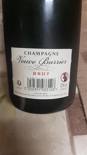 Champagne Veuve Barrier Et Fils Icke årgångsbetecknad
