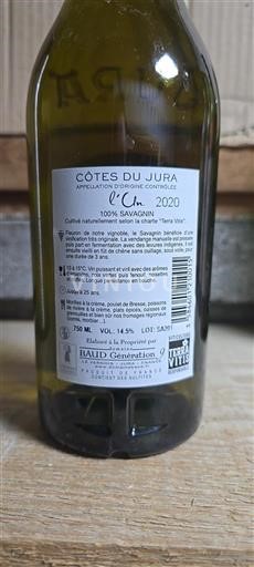 Jura Côtes-du-Jura Baud Génération 9 L'On 2020