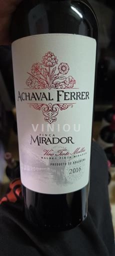 Mendoza Ikke specificeret Achaval Ferrer Finca Mirador 2016