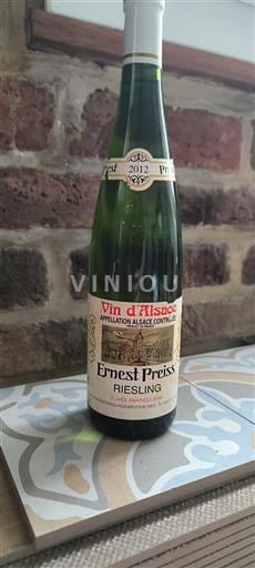 Alsace Ernest Preiss Particulière 2012