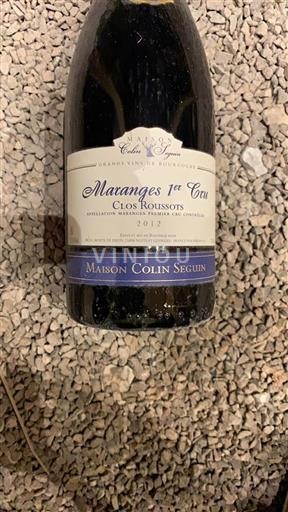 Bourgondië Maranges Premier Cru Maison Colin Seguin Clos Roussots 2012