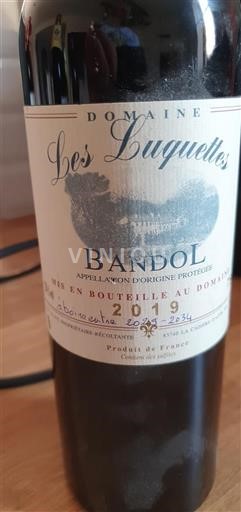 Provence Bandol Domaine Les Luquettes 2019