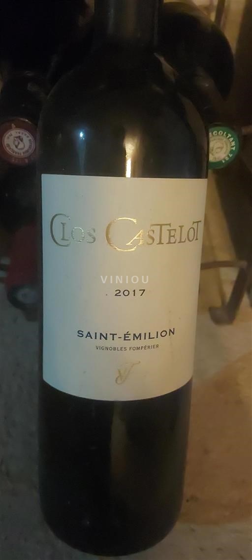 Burdeos Saint-Émilion Clos Castelot 2017