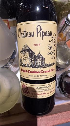 Bordeaux Saint-Émilion Grand Cru Grand Cru Château Pipeau 2016