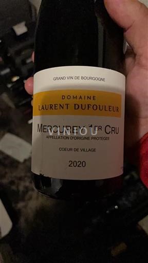 Borgogna Mercurey Premier Cru Domaine Laurent Dufouleur C%c5%93ur de Village 2020