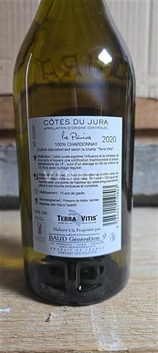 Jura Côtes-du-Jura Baud Génération 9 Les Prémices 2020