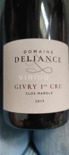 Burgundija Ni doloceno Premier Cru Domaine Delian Clos Marole 2019