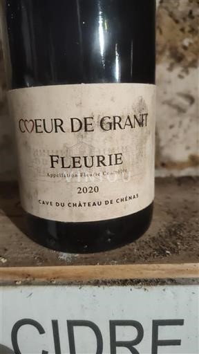 Beaujolais Fleurie Château Cave Du De Chénas Cœur de Granit 2020