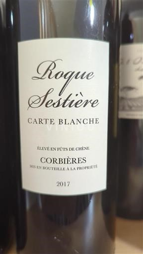 Langvedok Corbières Roque Sestière Carte Blanche 2017