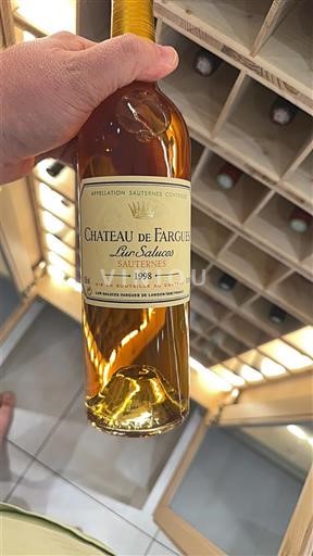 Bordeaux Sauternes Château Fargues 1998