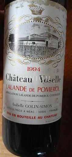 Bordeaux Lalande-de-Pomerol Château Voselle 1994