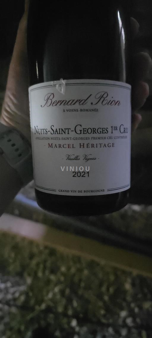 Burgund Nuits-Saint-Georges Premier Cru Domaine Bernard Rion Marcel Héritage 2021