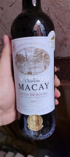 Bordeaux Côtes-de-bourg Château Macay 2019