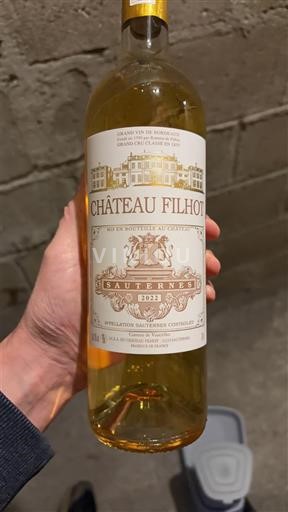 Bordeaux Sauternes Château Filhot 2022