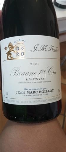 Bourgogne Ospecificerad Premier Cru Jeanmarc Boillot Epenottes 2021