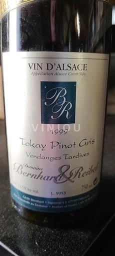 Alsace Bernhard Reibel Vendanges Tardives 1999