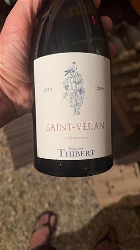 Burgund Saint-Véran Domaine Thibert 2018