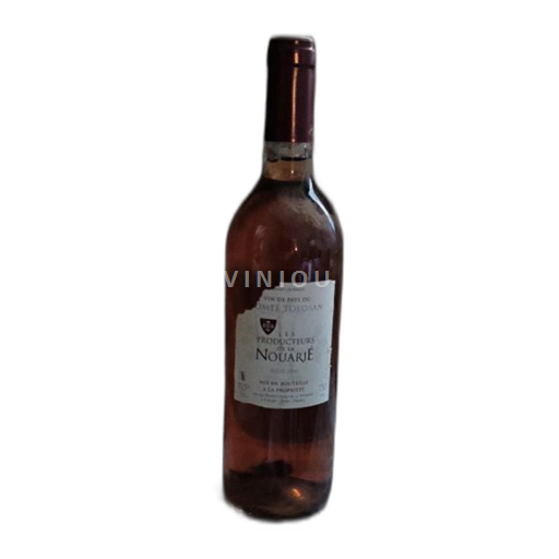 Vin Rosé sec Les Producteurs de la Nouarié 2010 France Sud-Ouest Comté tolosan IGP