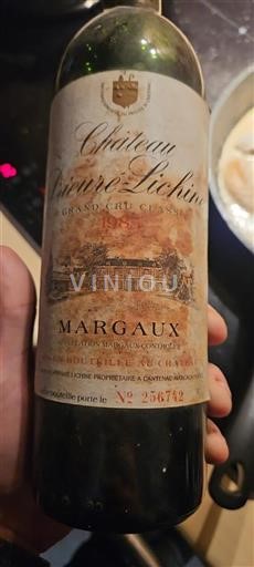 Bordeaux Margaux Grand Cru Château Prieurélichine 1985