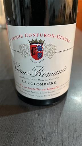 Bourgogne Vosne-romanée François Confurongindre La Colombière 2021