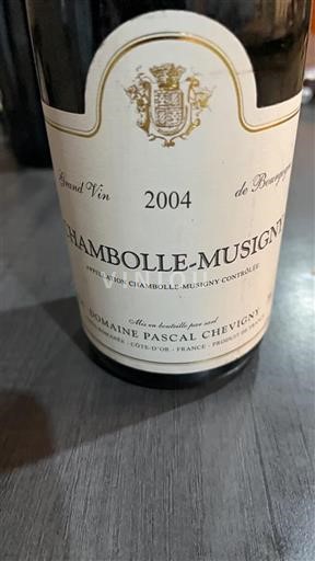 Burgundy Chambolle-Musigny Domaine Pascal Chevigny 2004