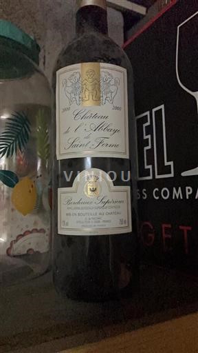 Bordeaux Bordeaux Supérieur Château L'abbaye De Saint-ferme 2000