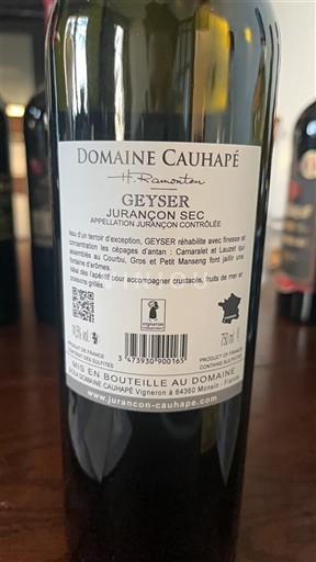 Sudoeste Jurançon Domaine Cauhapé Geyser 2023