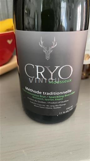 Québec Không được chỉ định Cidrerie Cryo Méthode traditionnelle Không niên vụ