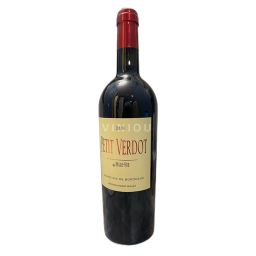 Vin Rouge sec Petit Verdot Château Bellevue 2018 France Bordeaux AOC