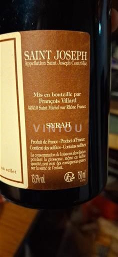 Rhône-dalen Saint-Joseph François Villard Syrah Ikke årgangsbestemt