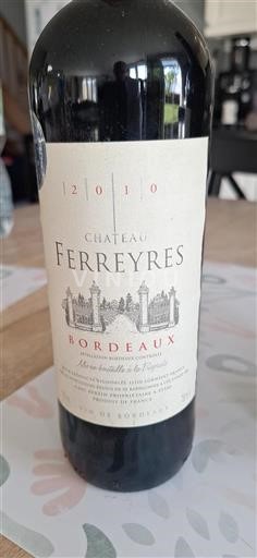 Bordeaux Ferreyres 2010