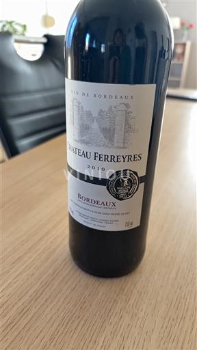 Bordeaux Ferreyres 2010