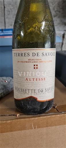 Savoie and Bugey Roussette de Savoie Altesse 2018