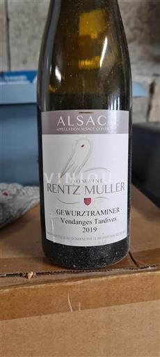 Alsacia Domaine Rentz Muller Gewurztraminer Vendanges Tardives 2019