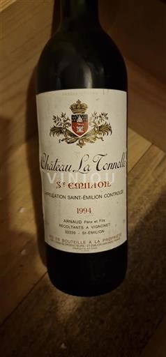 Vin Rouge sec Château La Tonnelle 1994 France Bordeaux Saint-Émilion AOC