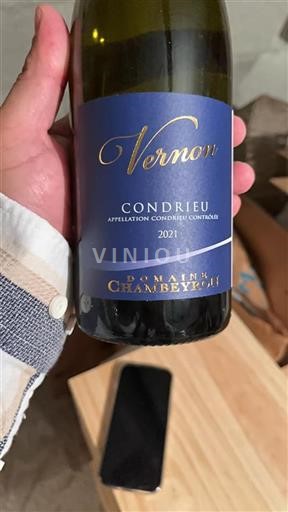 Rhônen laakso Condrieu Domaine Chambeyron Vernon 2021