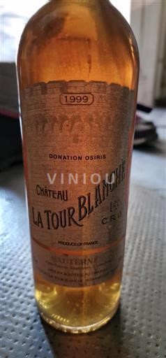 Bordeaux Sauternes Premier Cru Château La Tour Blanche Donation Osiris 1999
