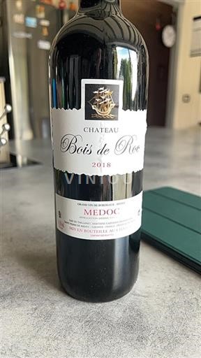 Bordeaux Médoc Château Bois De Roc 2018