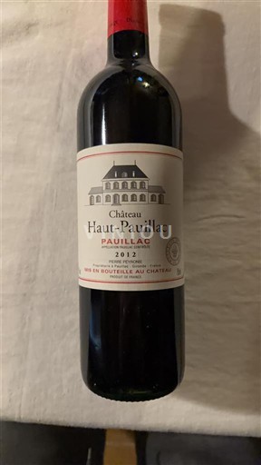 Vins Pauillac Château Haut Pauillac - 2012 - Avis, conseil