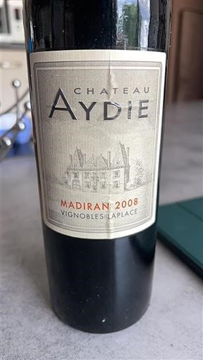 Lounais-Ranska Madiran Château Aydie 2008