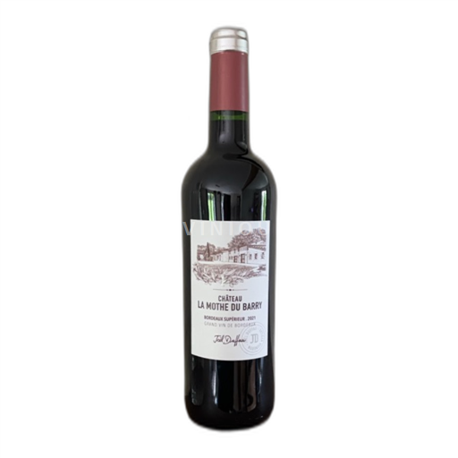 Vin Rouge sec Château La Mothe du Barry 2021 France Bordeaux Bordeaux supérieur AOC