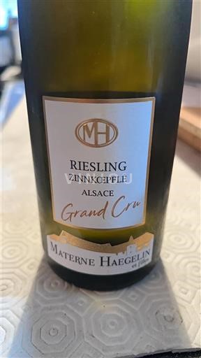 Elzas Alsace Grand Cru Materne Haegelin Et Filles Riesling Zinnkoepfl%c3%a9 Niet-geïntegreerd