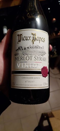 Vallée du Rhône Vieux Papes Réservée Non Millésimé