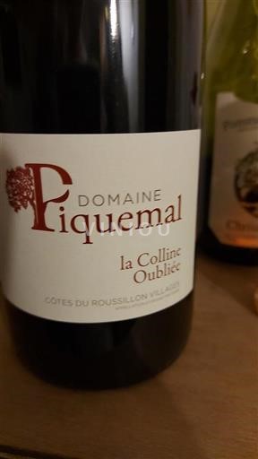 Vin Rouge sec la Colline Oubliée Domaine Piquemal 2022 France Roussillon Côtes du Roussillon Villages AOC