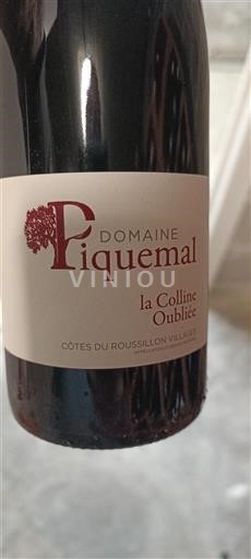 Roussillon Côtes du Roussillon Villages Domaine Piquemal la Colline Oubliée 2022