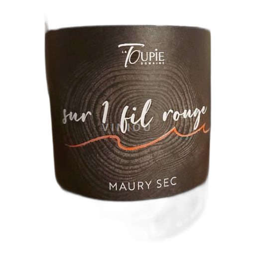 Vin Rouge sec Sur 1 Fil Rouge La Toupie 2022 France Roussillon Maury sec AOC