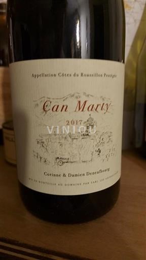 Vin Rouge sec EARL Les Anthocyanes 2017 France Roussillon Côtes-du-roussillon AOC